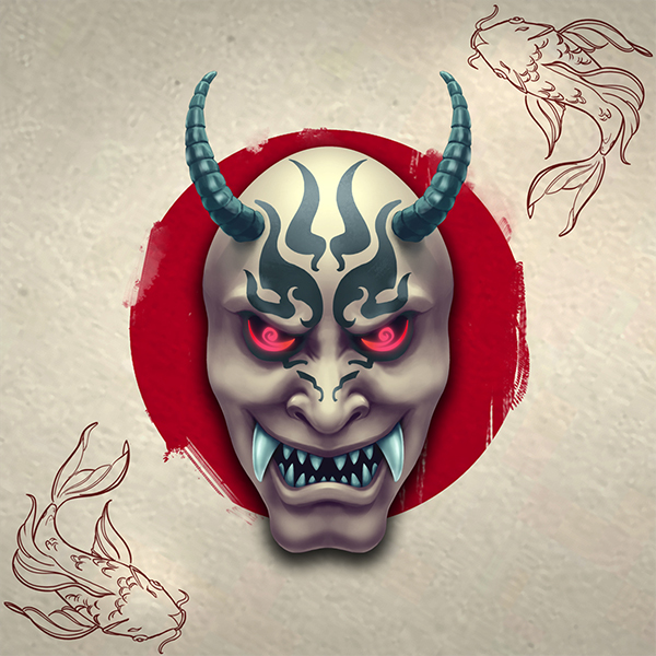 Oni Mask NFT example 1